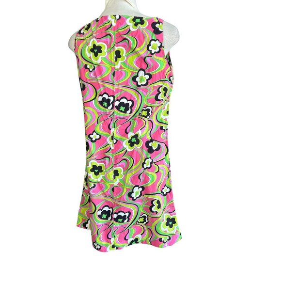 Colorful Pop Art Floral Handmade Sleeveless Sheath Dress Cranston Fabric - Picture 2 of 7